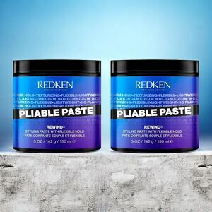 LOT OF 2 Redken Pliable Paste Rewind 06 Hair Styling Paste 5oz NEW Medium Hold